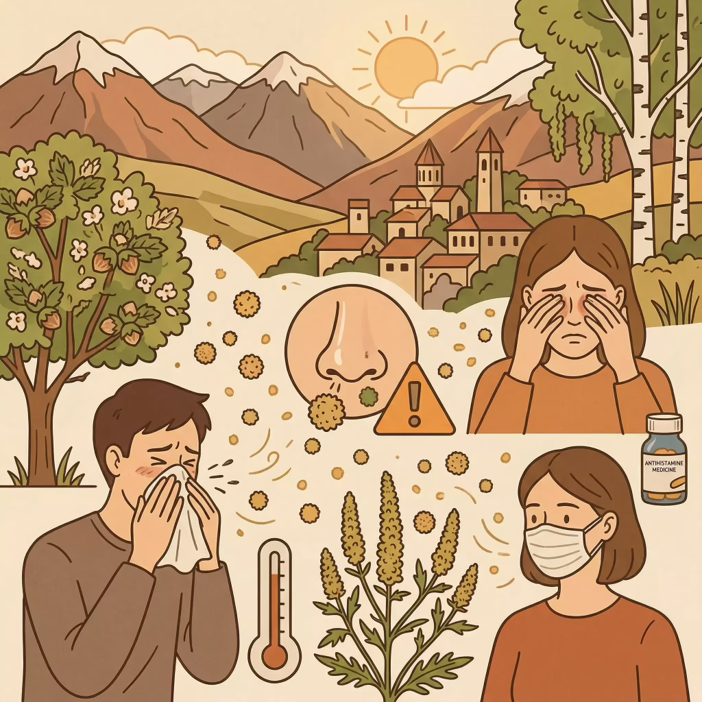 ალერგიები თბილისში: რატომ ჩნდება და როგორ გადავლახოთ მტვრის სეზონი