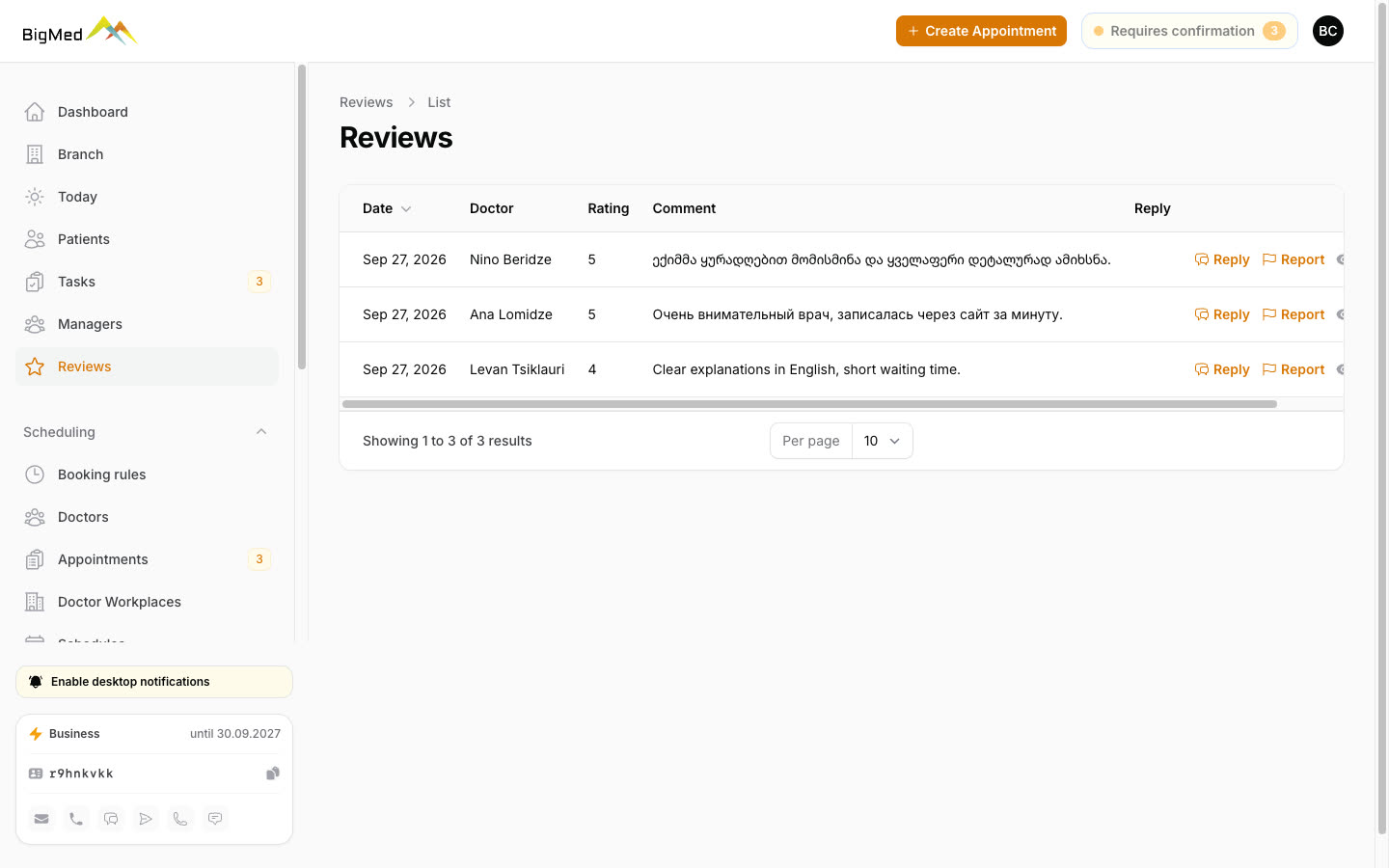 Reviews only from real patients
